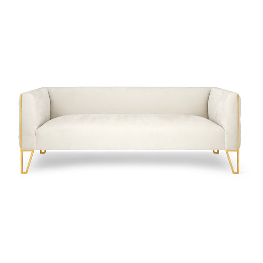 Truro Gold Sofa: Vanilla Fabric