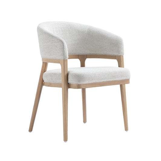 Erica Dining Chair: Grey Linen